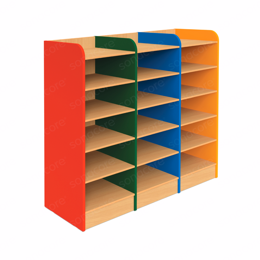 Cubby Unit 5x3 - Colour Burst