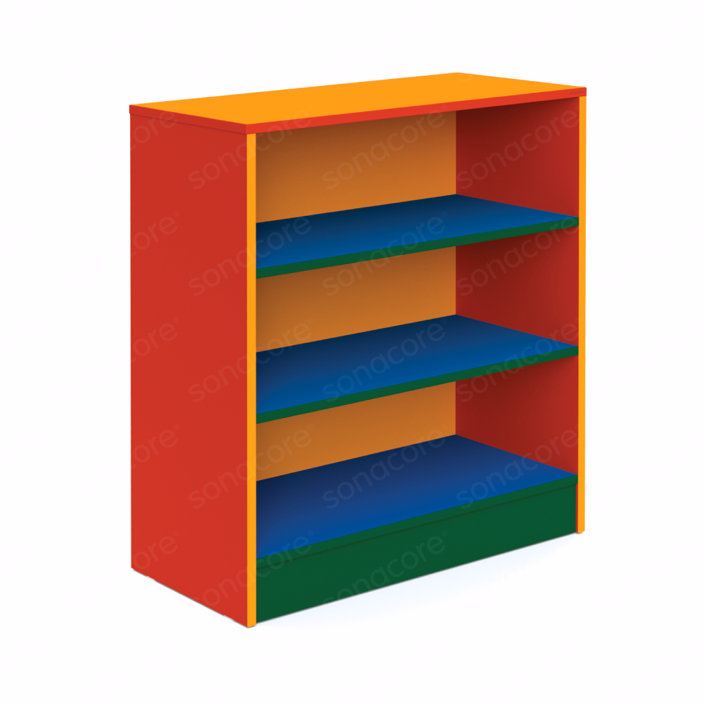 Cabinet Low Height - 3 Shelf - Colour Burst