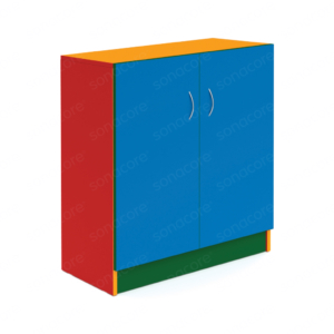 Cabinet Low Height - 3x2 Shelf with Shutter - Colour Burst