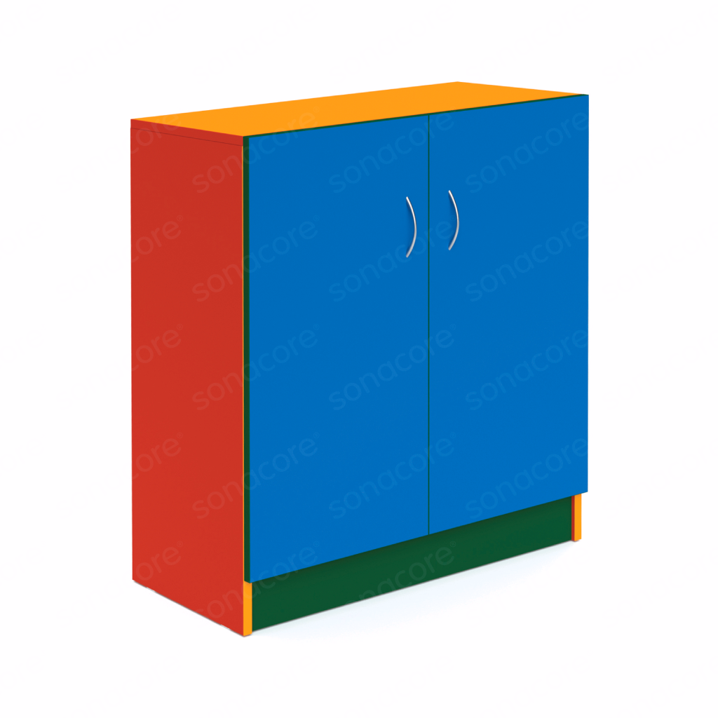 Cabinet Low Height - 3x2 Shelf with Shutter - Colour Burst