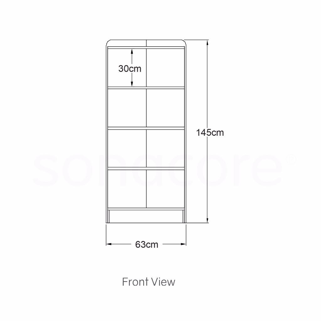 Corner Shelf - 5 Levels - Bav Beech - Image 2