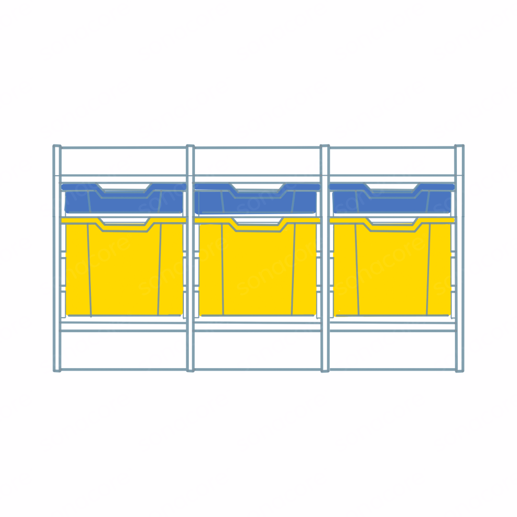 Tray Unit - 4x3 - with 12 F1 Gratnells Trays - Image 3