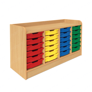 Tray Unit - 6x4 - with 24 F1 Gratnells Trays