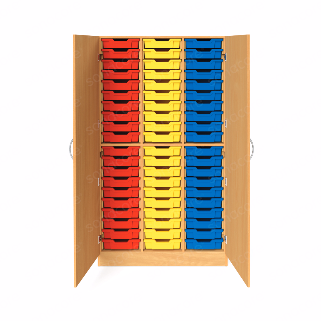 Tray Unit - 20x3 - with Shutter - with 60 Gratnells F1 Trays - Image 2